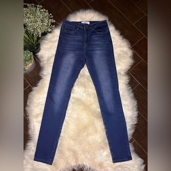 Kancan Ellie High Rise Skinny blue sz 7/27 - Picture 2 of 9
